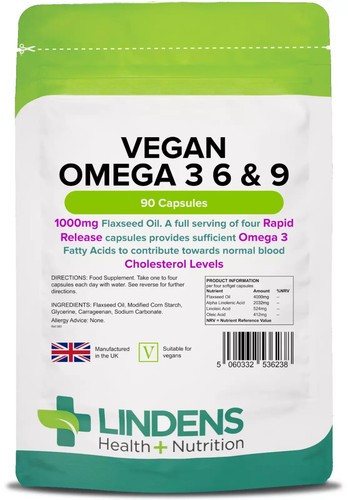 Lindens vegan omega 9 90 - vegan,