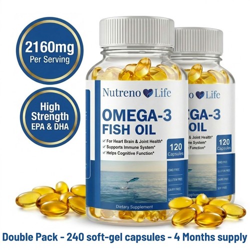 Omega fish oil 2160mg 240 - 3,