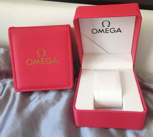 Omega red watch box - red,