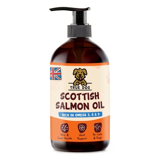 Pure salmon oil 500ml - salmon, with