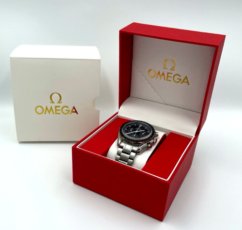 Omega watch box - watch, red
